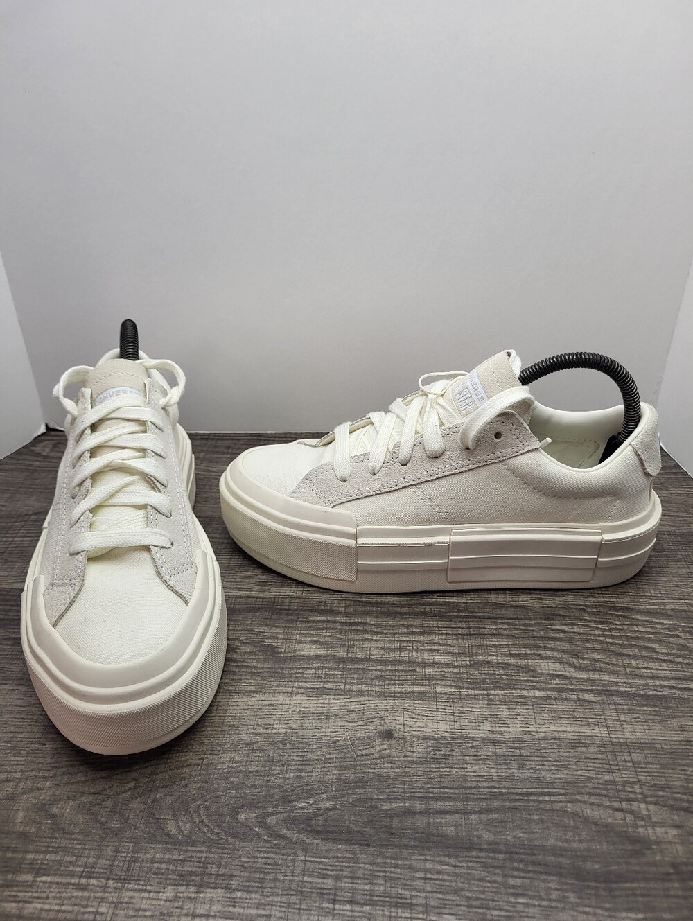 Converse All Star Cruise OX Size 8.5 Womens Canvas Shoes Platform Cream New